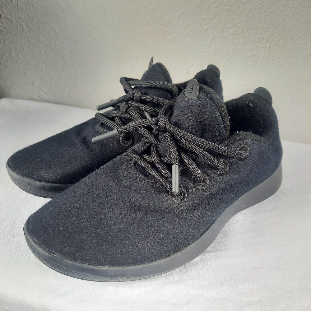 Allbirds Women’s 8 Wool Runners Sneakers Black Washable Merino WRM W8  NO INSOLE